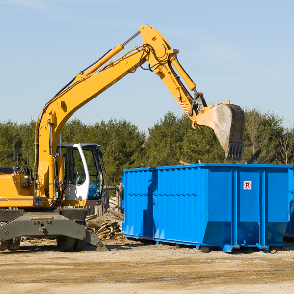 are there any restrictions on where a residential dumpster can be placed in Tibbie Alabama